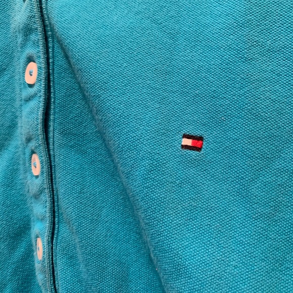 Tommy Hilfiger Turquoise Polo Shirt - Picture 3 of 4